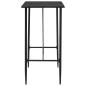 Preview: Bartisch Schwarz 120 x 60 x 110 cm MDF