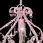 Preview: Deckenleuchte mit Perlen Rosa Rund E14