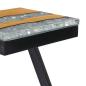Preview: Couchtisch 30 x 30 x 50 cm Massivholz Teak und Polyresin