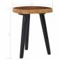 Preview: Couchtisch 40 x 45 cm Teak Massiv