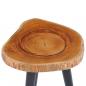 Preview: Couchtisch 40 x 45 cm Teak Massiv