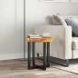 Preview: Couchtisch 40 x 45 cm Massivholz Teak und Polyresin