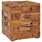 Preview: Hocker mit Stauraum Massivholz Teak