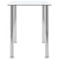 Preview: Esstisch Transparent 120 x 60 x 75 cm Hartglas