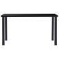 Preview: Esstisch Schwarz 140 x 70 x 75 cm Hartglas