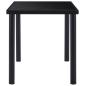 Preview: Esstisch Schwarz 140 x 70 x 75 cm Hartglas