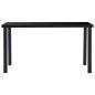 Preview: Esstisch Schwarz 140 x 70 x 75 cm Hartglas
