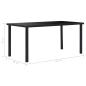 Preview: Esstisch Schwarz 160 x 80 x 75 cm Hartglas