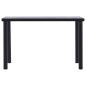 Preview: Esstisch Schwarz und Betongrau 120 x 60 x 75 cm MDF