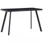 Preview: ARDEBO.de - Esstisch Schwarz 120 x 60 x 75 cm Hartglas