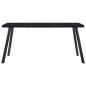 Preview: Esstisch Schwarz 180 x 90 x 75 cm Hartglas