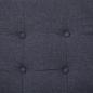 Preview: 2-Sitzer-Sofa mit Armlehnen Dunkelgrau Stahl und Stoff