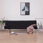 Preview: Schlafsofa mit zwei Kissen Schwarz Polyester