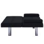 Preview: Schlafsofa mit zwei Kissen Schwarz Polyester