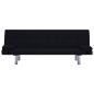 Preview: Schlafsofa mit zwei Kissen Schwarz Polyester