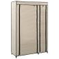 Preview: Faltschrank Creme 110x45x175 cm Stoff