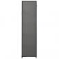 Preview: Faltschrank Grau 110x45x175 cm Stoff