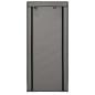 Preview: Schuhschrank mit Abdeckung Grau 58 x 28 x 106 cm Stoff