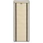 Preview: Schuhschrank mit Abdeckung Cremeweiß 57 x 29 x 162 cm Stoff   