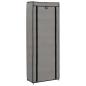 Preview: Schuhschrank mit Abdeckung Grau 57 x 29 x 162 cm Stoff   