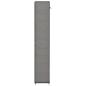 Preview: Schuhschrank mit Abdeckung Grau 57 x 29 x 162 cm Stoff   