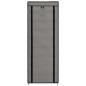 Preview: Schuhschrank mit Abdeckung Grau 57 x 29 x 162 cm Stoff   