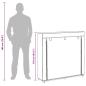 Preview: Schuhschrank mit Abdeckung Cremeweiß 115 x 28 x 110 cm Stoff