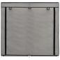 Preview: Schuhschrank mit Abdeckung Grau 115 x 28 x 110 cm Stoff