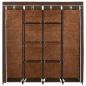 Preview: Kleiderschrank mit 4 Fächern Braun 175 x 45 x 170 cm
