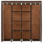 Preview: Kleiderschrank mit 4 Fächern Braun 175 x 45 x 170 cm
