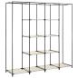 Preview: Kleiderschrank mit 4 Fächern Creme 175 x 45 x 170 cm