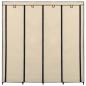 Preview: Kleiderschrank mit 4 Fächern Creme 175 x 45 x 170 cm