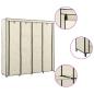 Preview: Kleiderschrank mit 4 Fächern Creme 175 x 45 x 170 cm