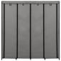 Preview: Kleiderschrank mit 4 Fächern Grau 175 x 45 x 170 cm