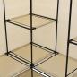 Preview: Eckkleiderschrank Creme 130 x 87 x 169 cm