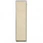 Preview: Kleiderschrank mit Fächern und Stangen Creme 150x45x175cm Stoff