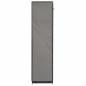 Preview: Kleiderschrank mit Fächern und Stangen Grau 150x45x175cm Stoff