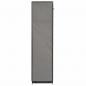 Preview: Kleiderschrank mit Fächern und Stangen Grau 150x45x175cm Stoff