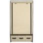 Preview: Kleiderschrank Creme 87 x 49 x 159 cm Stoff