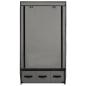 Preview: Kleiderschrank Grau 87 x 49 x 159 cm Stoff