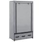 Preview: Kleiderschrank Grau 87 x 49 x 159 cm Stoff