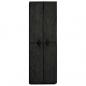 Preview: Schuhschrank Schwarz 60x30x166 cm Stoff