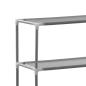 Preview: Waschmaschinenregal 3 Ablagen Silbern 69x28x169 cm