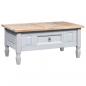 Preview: Couchtisch Mexiko-Stil Kiefernholz Grau 100x55x44 cm
