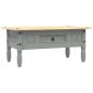 Preview: Couchtisch Mexiko-Stil Kiefernholz Grau 100x55x44 cm