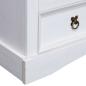 Preview: TV-Schrank Mexiko-Stil Kiefernholz Weiß 91x43x56 cm