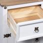 Preview: Sideboard Mexiko-Stil Kiefernholz Weiß 132x43x78 cm