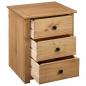 Preview: Nachtschrank 46x40x57 cm Kiefernholz Panama