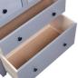 Preview: Sideboard Grau 80x40x83 cm Kiefernholz Panama