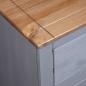 Preview: Sideboard Grau 80x40x83 cm Kiefernholz Panama